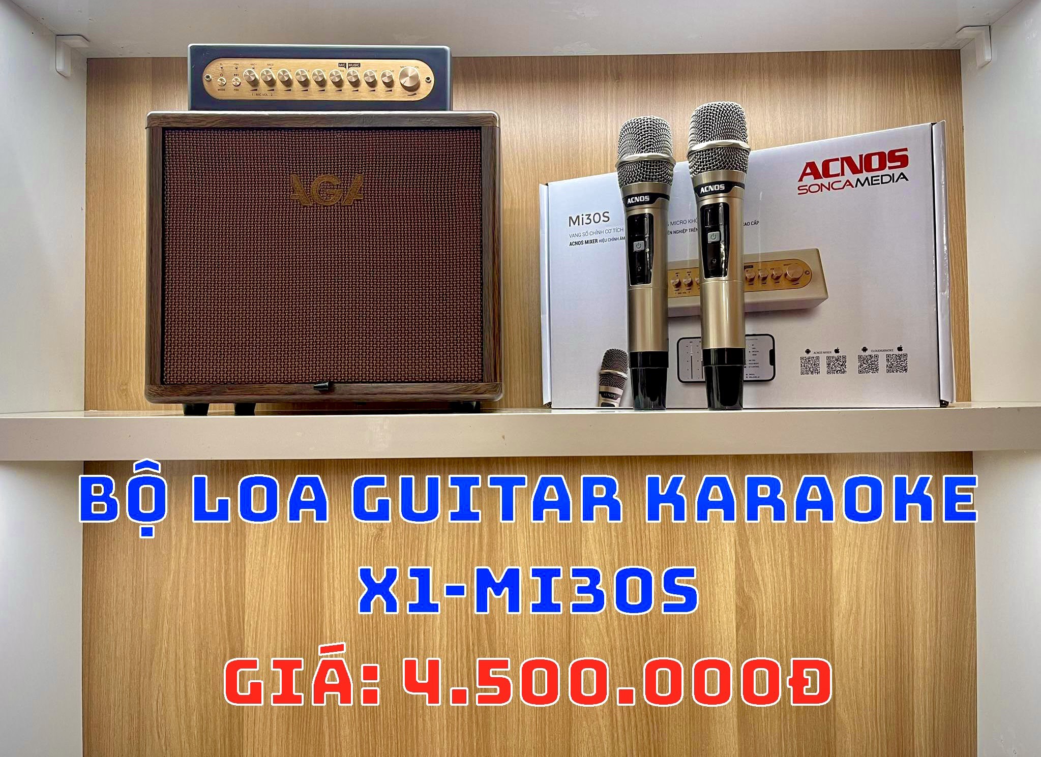 Bộ Loa Guitar Karaoke X1-Mi30S
